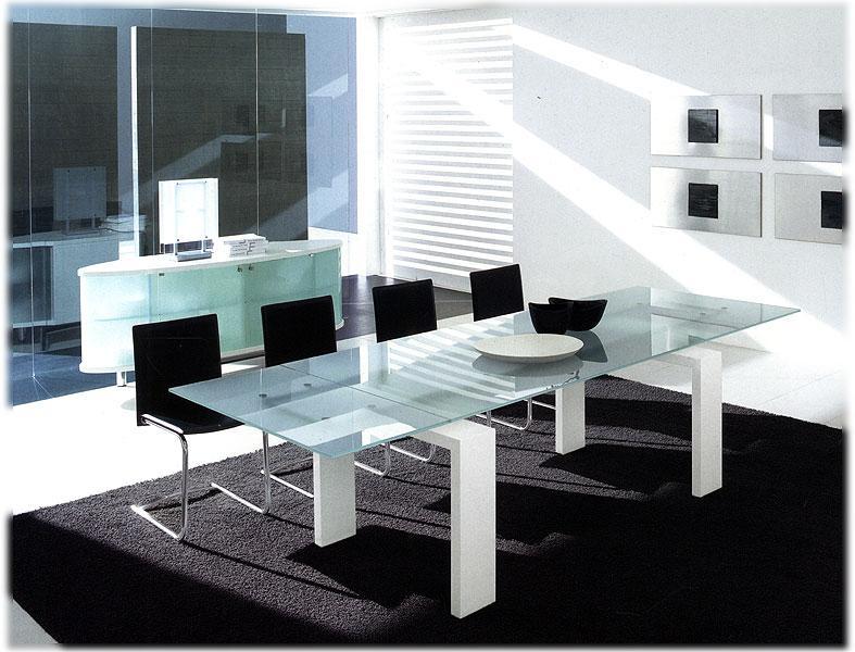 Купить Стол Brooklyn 8000_glass G Tonin Casa в магазине итальянской мебели Irice home фото №2