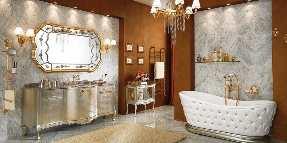 Купить Ванная комната GOLD COMPONIBILE Linea Tre в магазине итальянской мебели Irice home