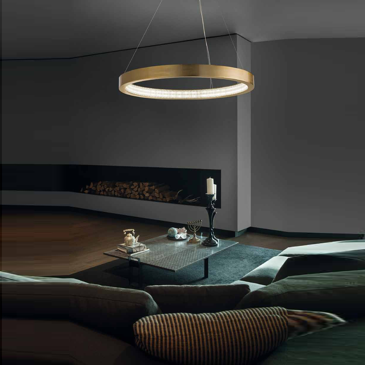 Купить Подвесной светильник LIBE ROUND S90 G14 Masiero в магазине итальянской мебели Irice home
