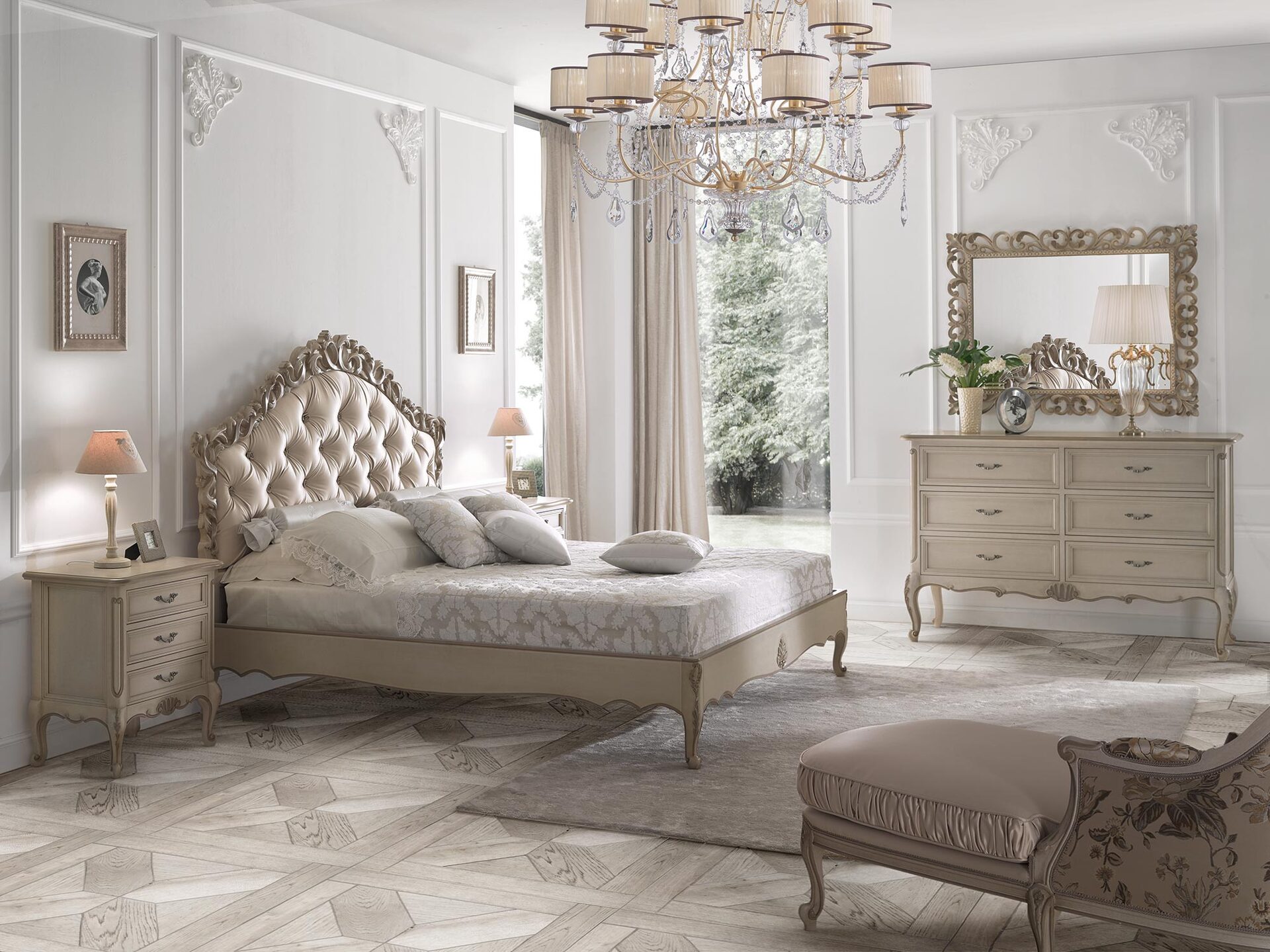 Купить Кровать (2580) Scappini в магазине итальянской мебели Irice home
