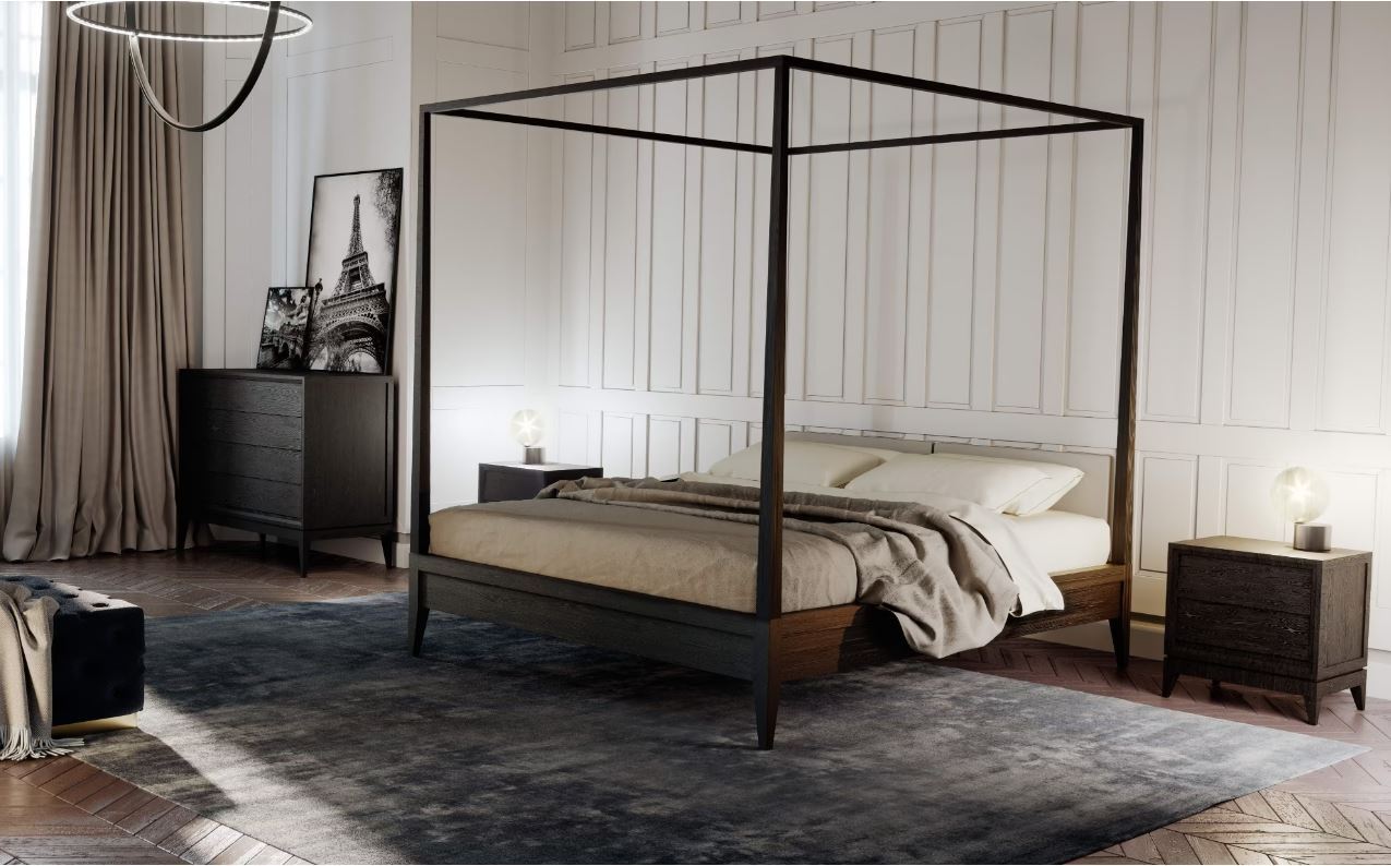 Купить Кровать VALENTINO CON BALDACCHINO 2891 Morelato в магазине итальянской мебели Irice home