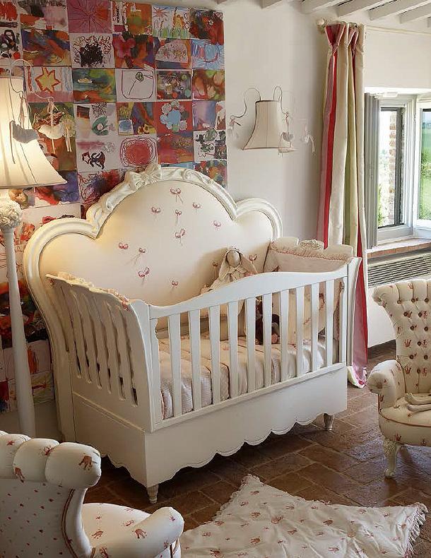 Купить Кроватка детская ALICE 6100/B + 6100/C Volpi в магазине итальянской мебели Irice home