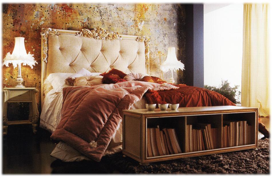 Купить Кровать Teodoro 5014 + 6101 02 Volpi в магазине итальянской мебели Irice home