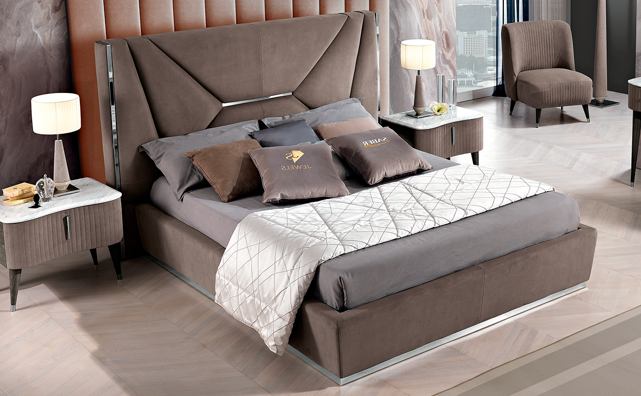 Купить Кровать EMERALD EM0921C Saber в магазине итальянской мебели Irice home