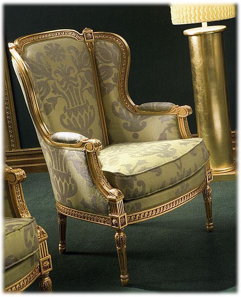 Купить Кресло Luigi XVI 8900 Silik в магазине итальянской мебели Irice home