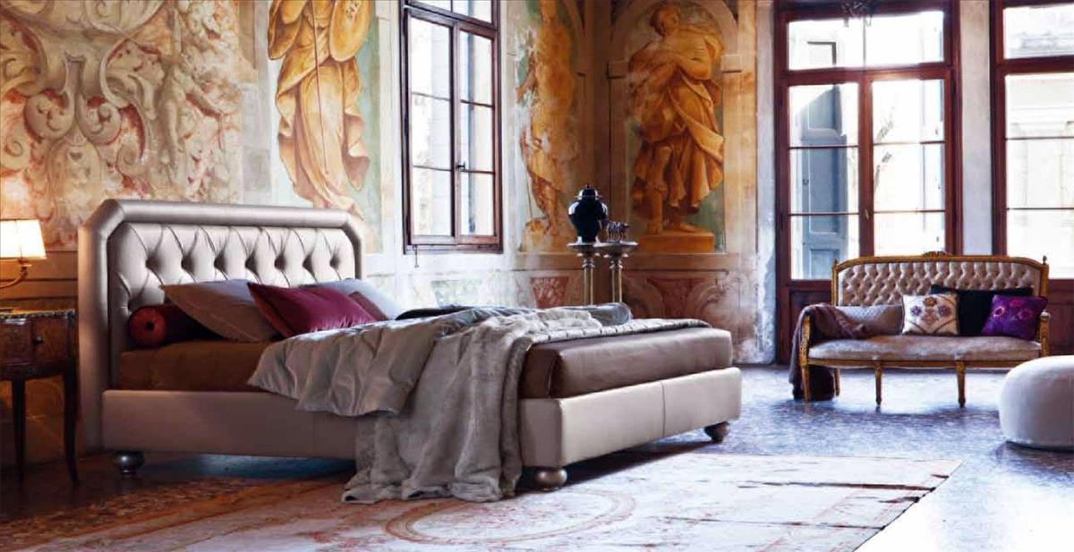 Купить Кровать CAMILLE ALTO CAPITONNE 12016568N Twils в магазине итальянской мебели Irice home