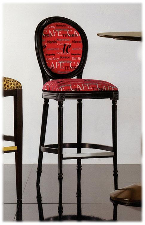 Купить Барный стул LUIGI 0252B Seven Sedie в магазине итальянской мебели Irice home