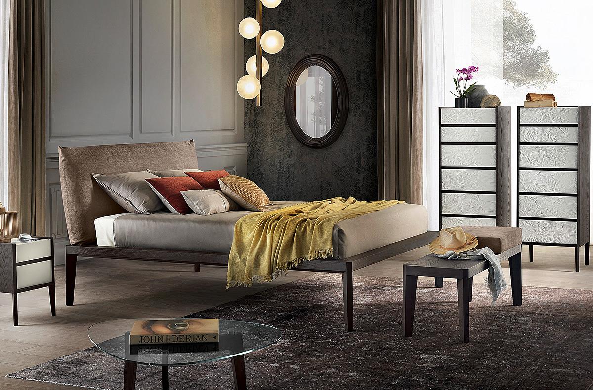 Купить Кровать ANDREA LE510 - N Olivieri в магазине итальянской мебели Irice home