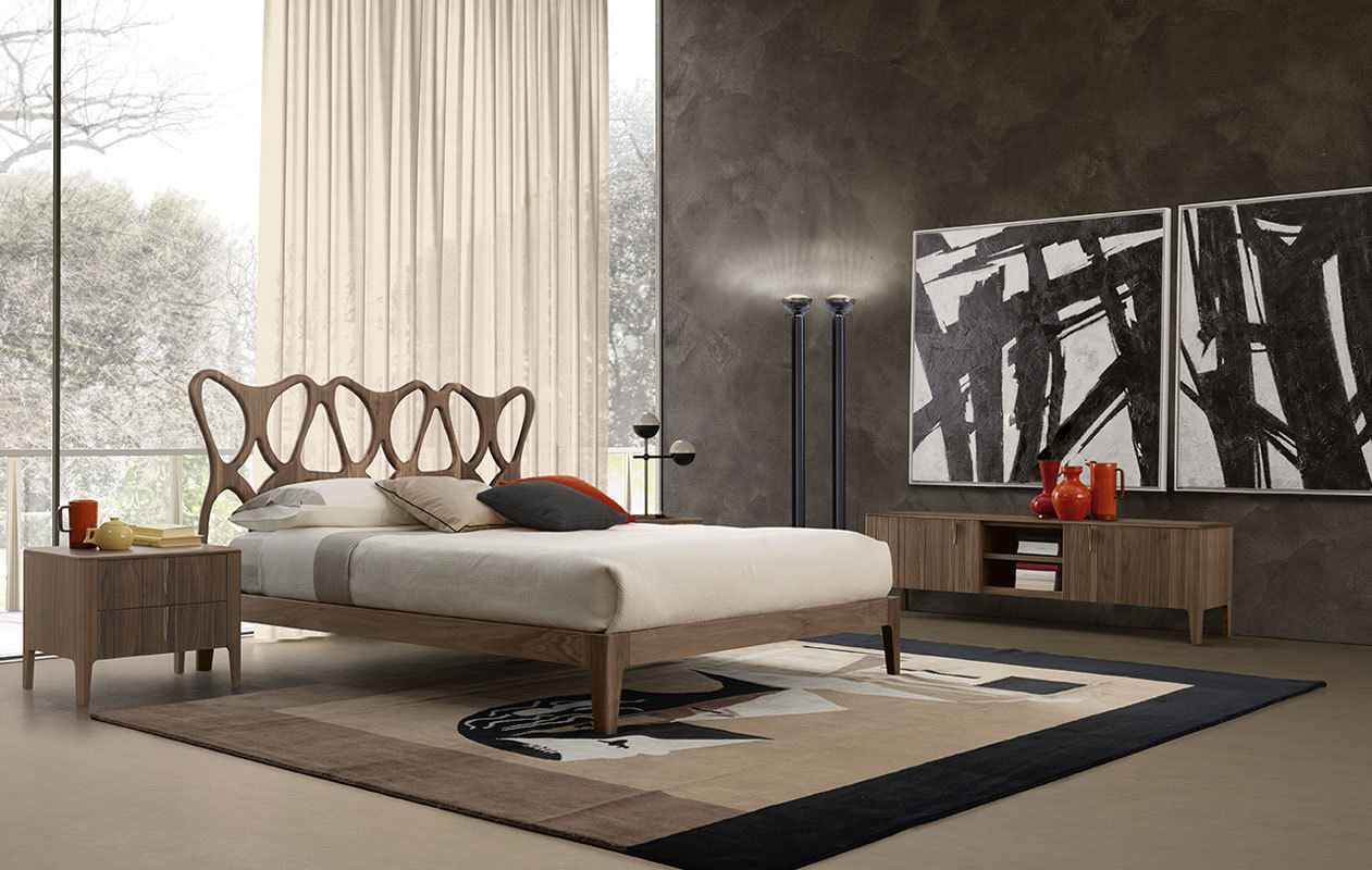 Купить Кровать DOMINO Modo10 арт.250013 в магазине итальянской мебели Irice home