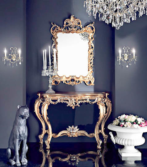 Купить Консоль+зеркало ALISE Vaccari в магазине итальянской мебели Irice home