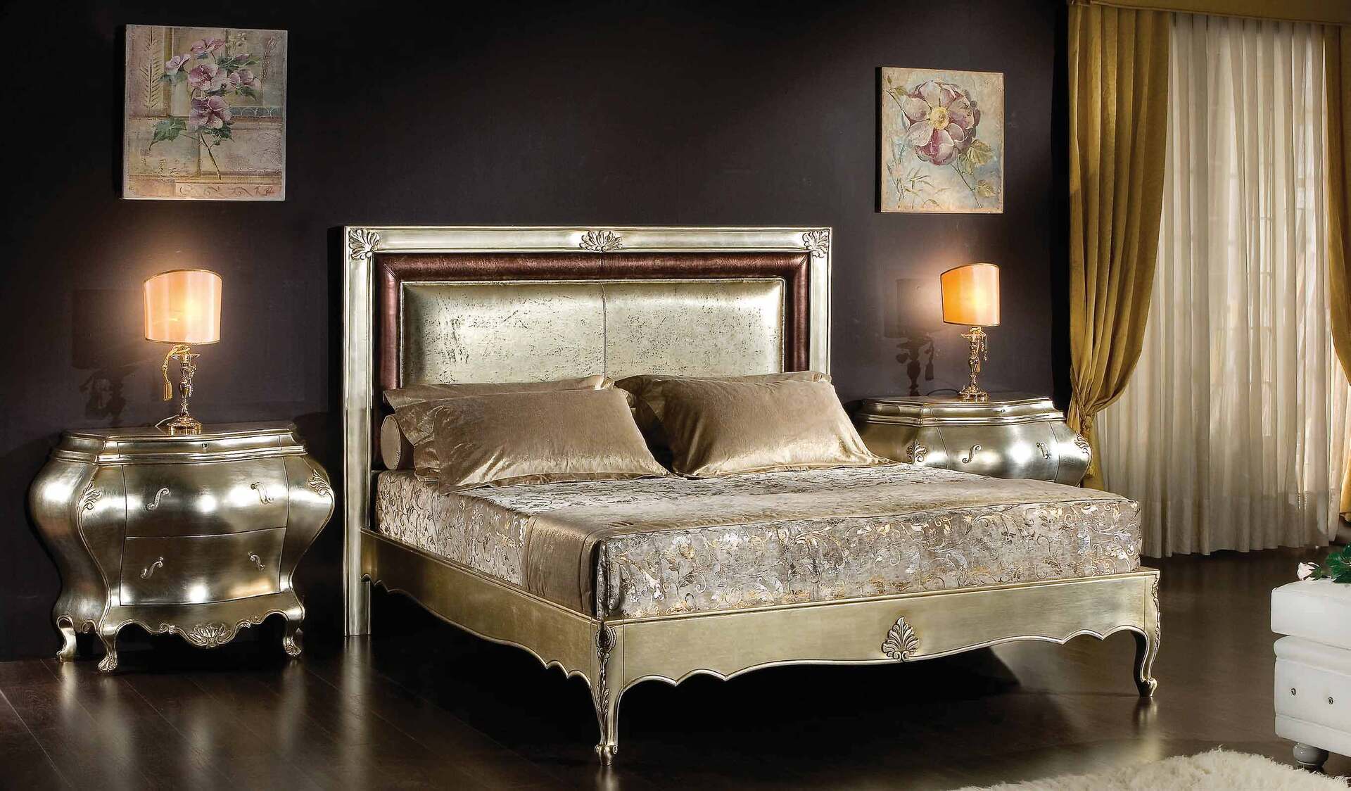 Купить Кровать (2084) Scappini в магазине итальянской мебели Irice home
