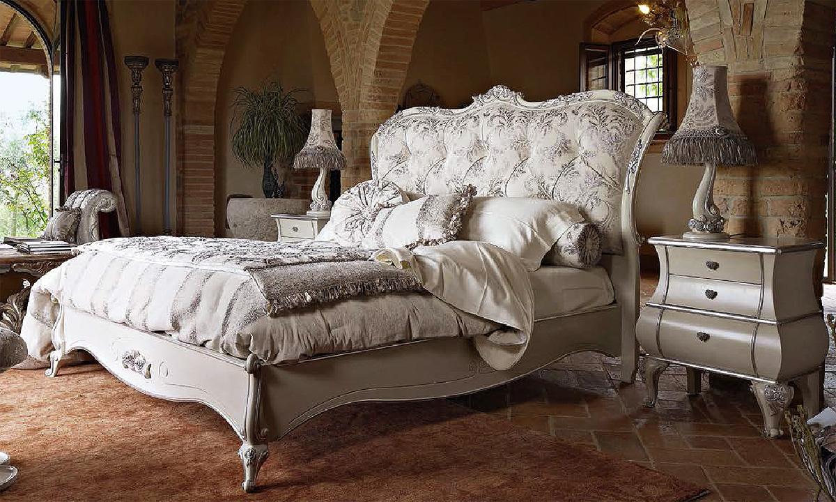 Купить Кровать Leonardo 5033 + 6114 Volpi в магазине итальянской мебели Irice home