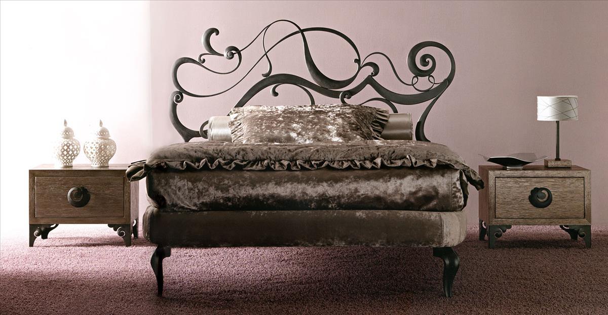 Купить Кровать Safira II 931-T-RGI-Q Cortezari в магазине итальянской мебели Irice home