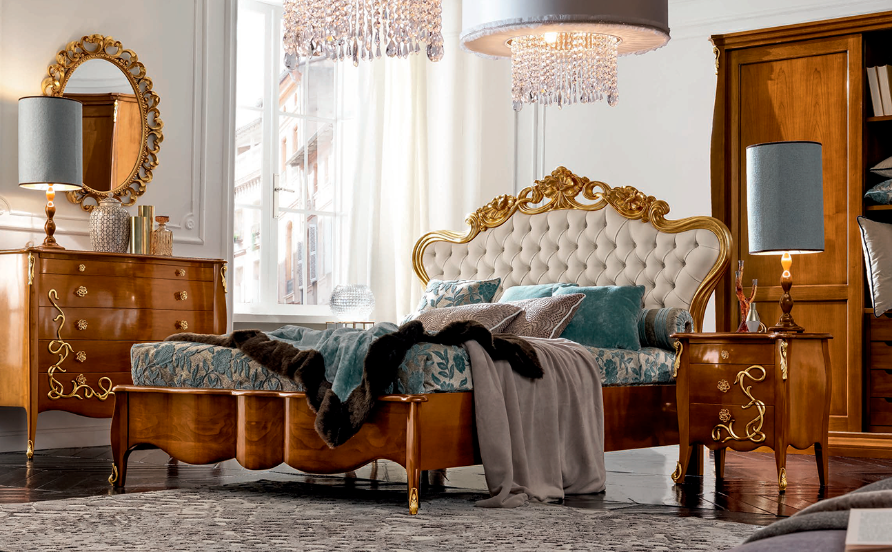 Купить Кровать 1761/G-CH Giuliacasa в магазине итальянской мебели Irice home