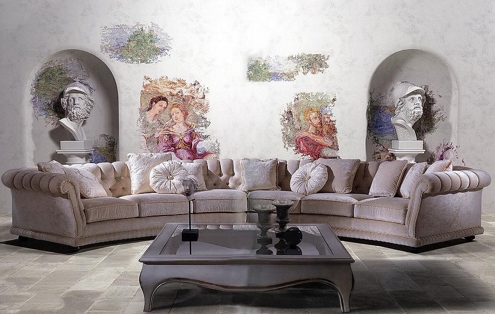 Купить Диван VERSAILLES 001 Asnaghi в магазине итальянской мебели Irice home