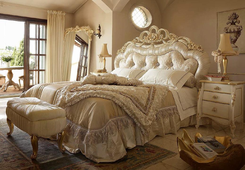 Купить Кровать ADELE 5035 + 6101 Volpi в магазине итальянской мебели Irice home