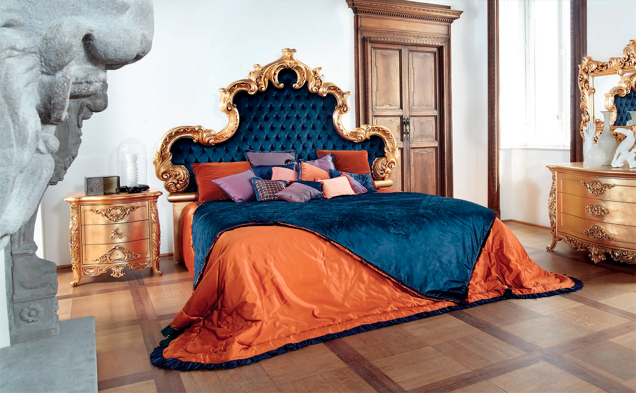Купить Кровать AURA 7782/4I Silik в магазине итальянской мебели Irice home
