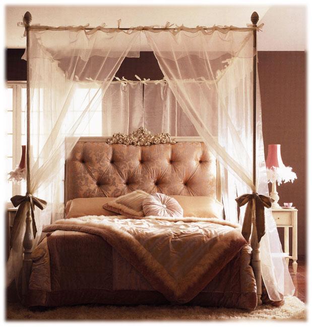 Купить Кровать Doroteo-baldacchino 5013 + 6101 5984 Volpi в магазине итальянской мебели Irice home