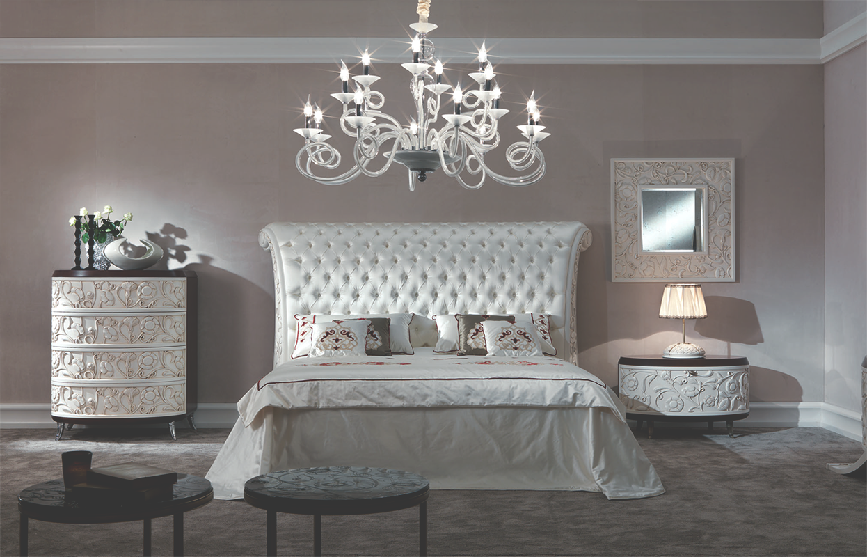 Купить Кровать SARAYA B 621/FG Elledue в магазине итальянской мебели Irice home