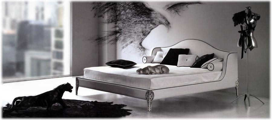 Купить Кровать HOPE BLU 1 Mantellassi в магазине итальянской мебели Irice home